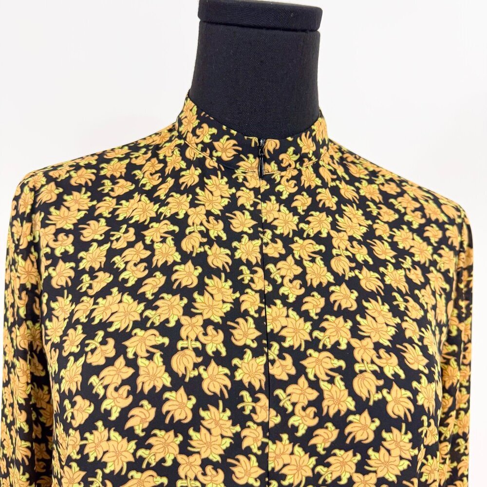 SCOTCH & SODA FLORAL PRINT RUFFLE MIDI DRESS SIZE SMALL / X SMALL - Picture 3 of 9